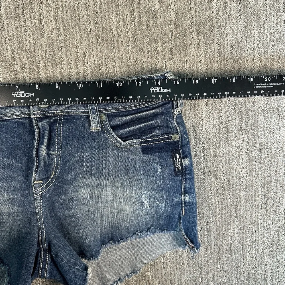 Silver‎ Jeans Co. Berkley Short Women's Denim Cut Off Y2K Shorts Size 28/4